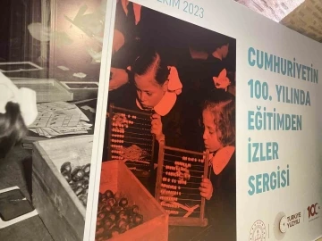 &quot;Cumhuriyetin 100. Yılında Eğitimden İzler Sergisi&quot; açıldı
