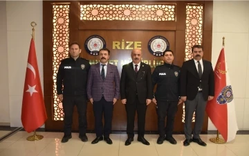 Rize’de ayın polisleri ödüllendirildi
