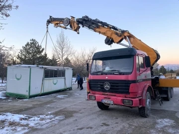 Sağlık çalışanlarının barınma ihtiyacı bu konteynerler ile karşılanacak
