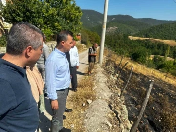 Şahin, Çanakkale yangınında zarar gören bölgeleri ziyaret etti
