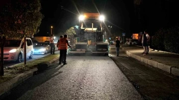 Samsun Büyükşehir Belediyesi’nden gece-gündüz asfalt mesaisi
