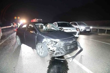 Samsun’da 3 aracın karıştığı zincirleme kaza