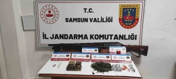 Samsun’da bir evde uyuşturucu ve silah ele geçirildi