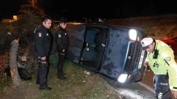 Samsun’da hafif ticari araç devrildi: 1 yaralı
