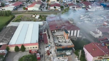 Samsun’da seramik ürünleri fabrikasında yangın
