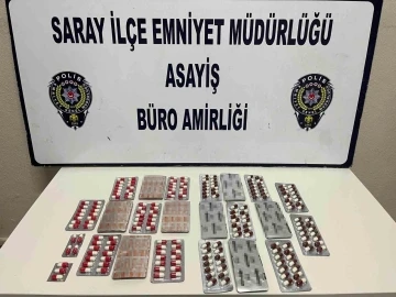 Saray’da 301 adet uyuşturucu hap ele geçirildi
