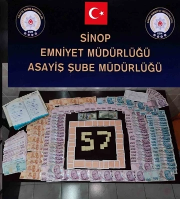 Sinop’ta kumar operasyonu: 8 kişiye 79 bin lira ceza kesildi
