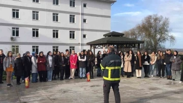 Sinop’ta yangın tatbikatı
