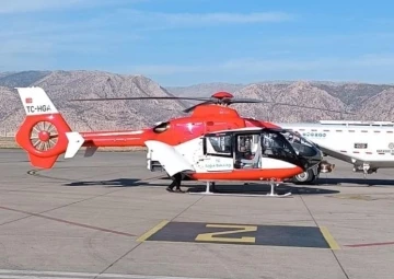 Şırnak’ta ambulans helikopter 60 yaşındaki kalp hastası vatandaş için havalandı
