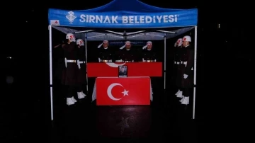 Şırnak’ta Şehit Piyade Üsteğmen Abdullah Köse için cenaze töreni düzenlendi
