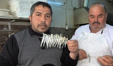 Şiş kebap yerine çöp şiş hamsi
