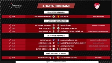 Süper Lig’de 3. ve 4. haftanın programları açıklandı
