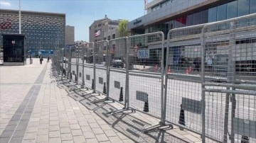 Taksim Meydanı'nda 1 Mayıs Emek ve Dayanışma Günü tedbirleri