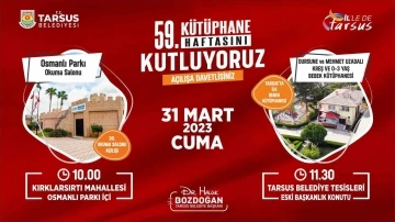 Tarsus Belediyesinden kreş, okuma salonu ve kütüphane
