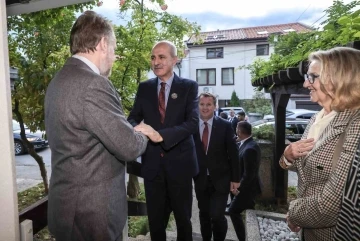 TBMM Başkanı Kurtulmuş, SDA Genel Başkanı İzetbegoviç ile bir araya geldi