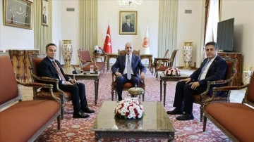 TBMM Başkanı Kurtulmuş, TOGÜ Rektörü Yılmaz'ı kabul etti