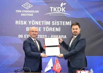 TDKY’ye Risk Yönetim Sistemi Belgesi verildi
