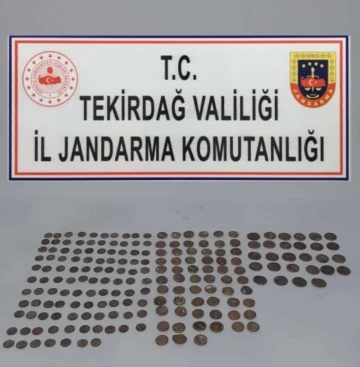 Tekirdağ’da 198 sikke ele geçirildi
