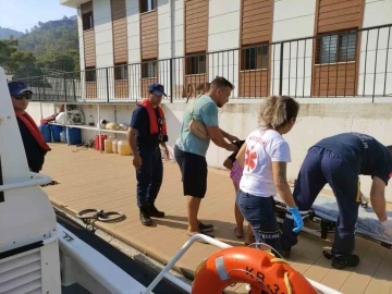 Teknede yaralanan vatandaşın tıbbi tahliyesi gerçekleştirildi
