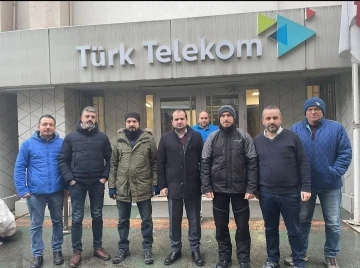 Telefon ve internet hatlarını onarmak için Sakarya’dan yola çıktılar