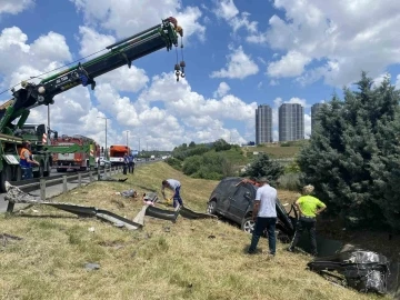 TEM’de bayram öncesi mezarlık ziyareti yolunda kaza: 1’i ağır 6 yaralı
