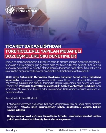 Ticaret Bakanlığınca e-ticaret sektöründeki 58 firmaya 86,2 milyon lira ceza kesildi
