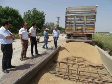 TMO’nun üreticiden aldığı yılın ilk mahsulleri yerinde incelendi
