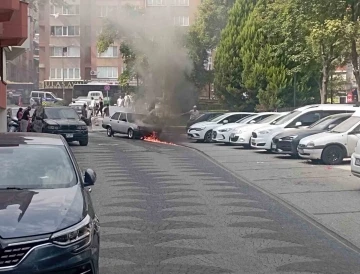 Bursa'da otomobilin LPG tankı bomba gibi patladı