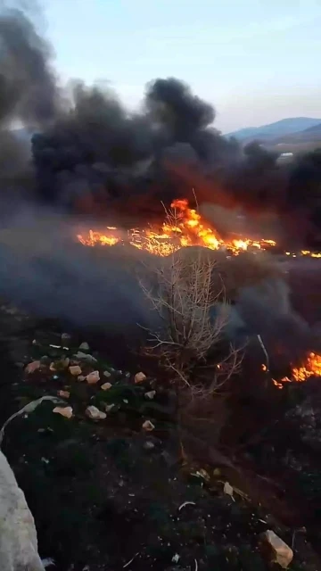 Tokat’ta ot yangını korkuttu
