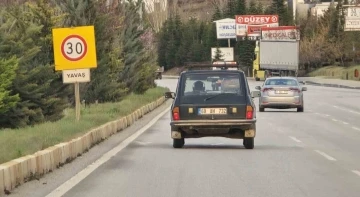 Tokat’ta tehlikeli yolculuk kamerada
