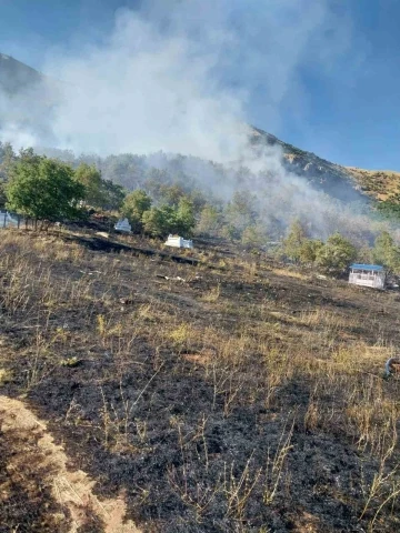 Tunceli’de mezarlıkta başlayan yangın ormana sıçradı
