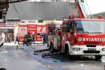 Tüp patladı, ortalık savaş alanına döndü