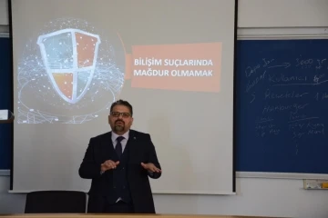 Turizm Fakültesinde “Bilişim Suçlarında Mağdur Olmamak” konuşuldu
