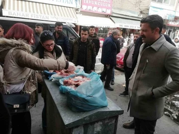 Van’da 21 kilo kaçak et ele geçirildi
