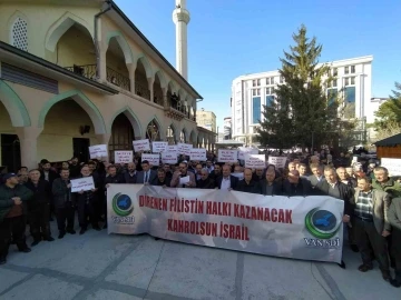 Van’da İsrail’in Mescid-i Aksa’ya saldırıları protesto edildi
