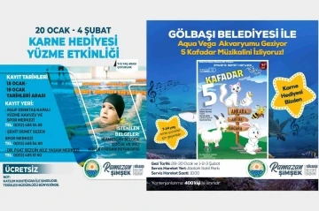 Yarıyıl tatilinde öğrencilere hediyeleri Gölbaşı Belediyesinden
