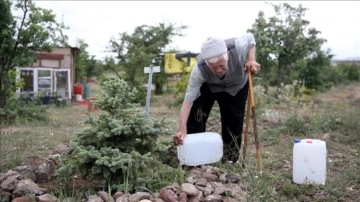 Yaşı 93 olmasına rağmen çevreyi yeşertmek için çalışmaktan vazgeçmiyor