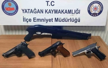 Yatağan’da kurusıkı tabanca ve kısa namlulu pompalı tüfek ele geçirildi
