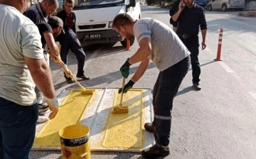 Yaya çizgisi çalışmaları devam ediyor
