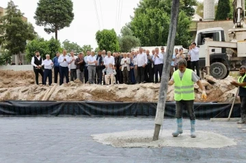 Yeşil Cami Kur’an Kursu binasının temeli atıldı
