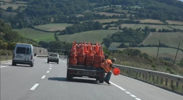 Yol çizgileri yenilendi
