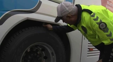 Yolcu otobüslerine kış lastiği denetimi