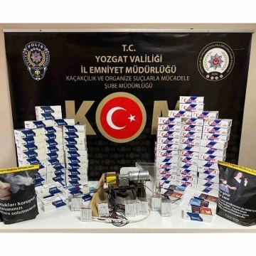 Yozgat’ta 16 bin 400 adet boş makaron ele geçirildi
