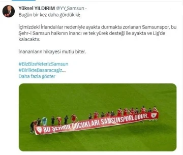 Yüksel Yıldırım: &quot;Samsunspor ligde kalacaktır&quot;
