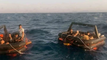 Yunanistan’ın geri ittiği 17 düzensiz göçmen ve 13 çocuk kurtarıldı

