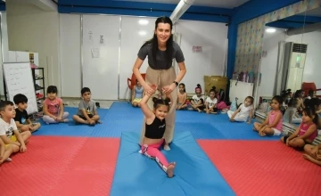 Yunusemre Yaz Spor Spor Okulu’nda cimnastik rüzgarı
