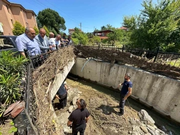 Yusuf Aldatmaz Amasra Horhor deresinde incelemelerde bulundu
