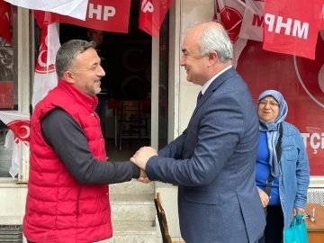 Yusuf Garip’ten MHP ilçe teşkilatlarına teşekkür ziyareti
