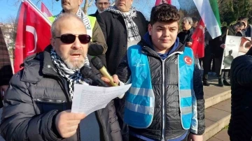 Zonguldak’ta teröre tepki, Gazze’ye destek yürüyüşü düzenlendi
